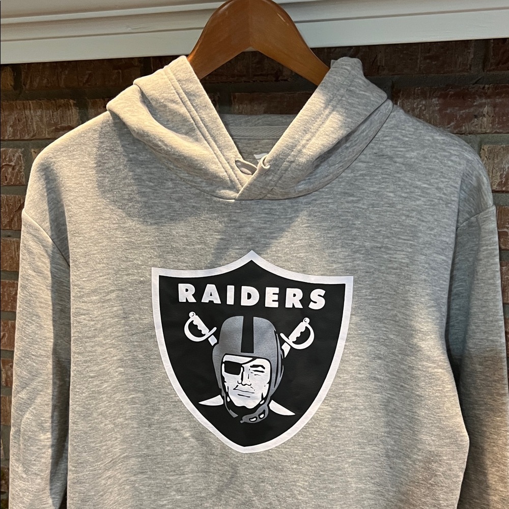 GrayLas Vegas Raiders NFL Hoodie for Men NWOT